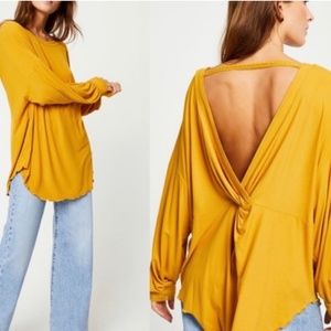 Nwt draped back knit top